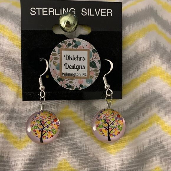 🌺 925 Tree of Life Fashion Earrings - Picture 2 of 8